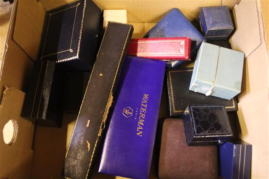Qty jewellery boxes